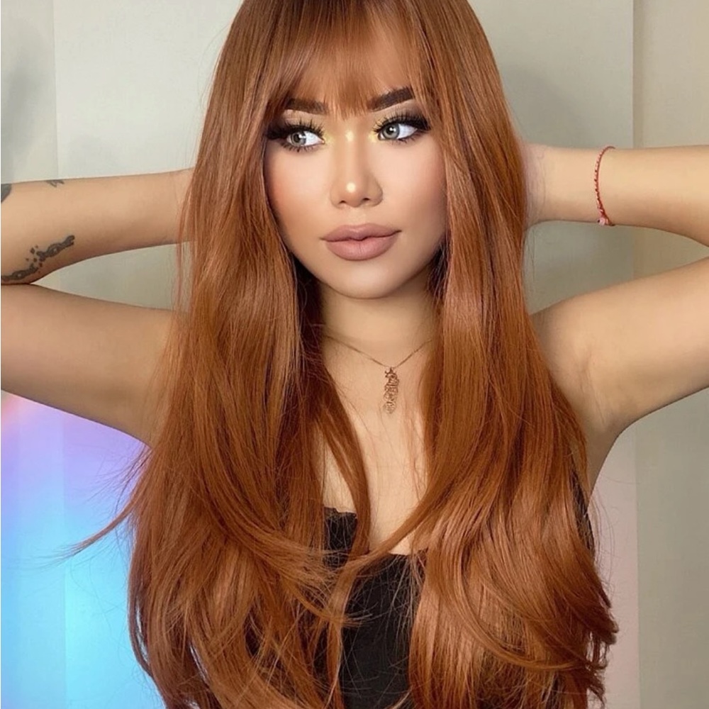 Wig with bangs